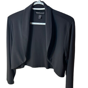 Vintage Frank Lyman Grey Cropped Bolero Jacket Women’s Size 10